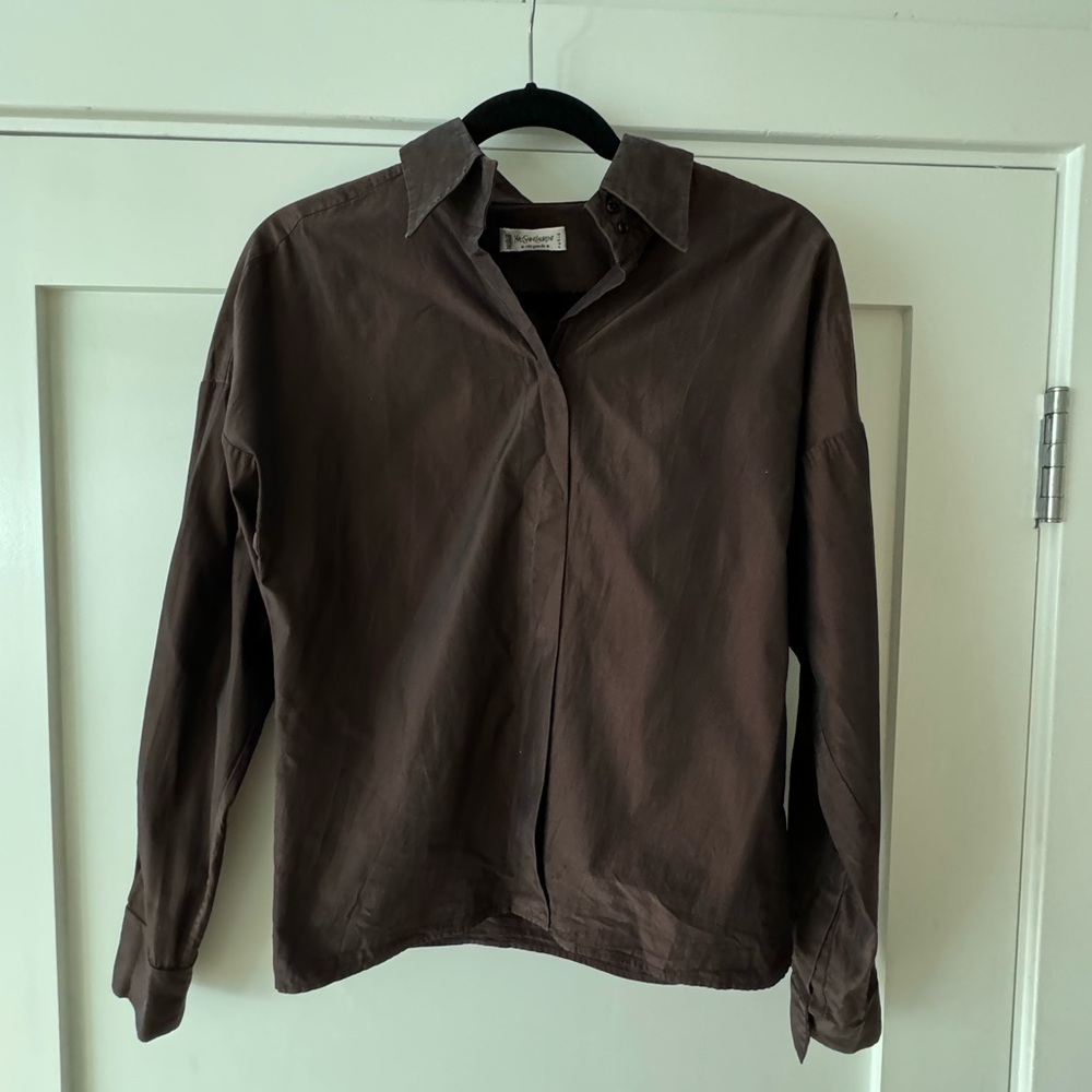 Vintage YSL Snap front Shirt